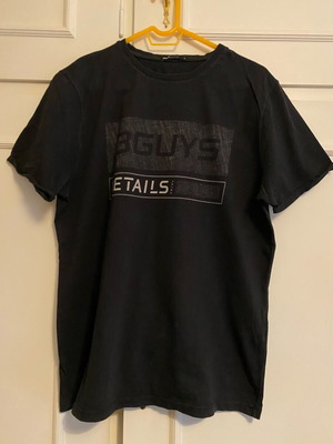 Ανδρικό T-shirt 3Guys σαν καινούργιο, βαμβακερό, μέγεθος large, μαύρο