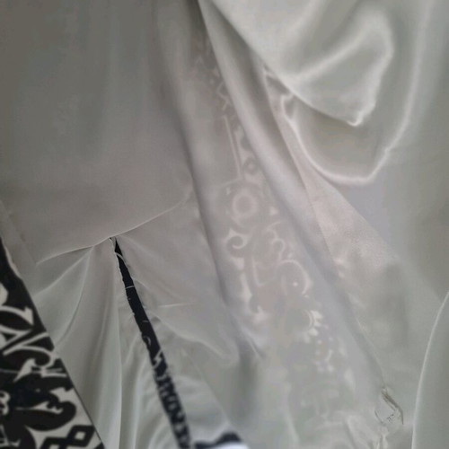 Gap trench coat used, cotton with black and white design, size XL