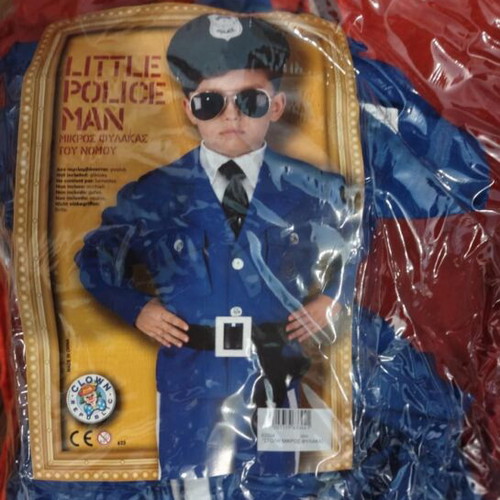 Police costume for 4 years old like new
