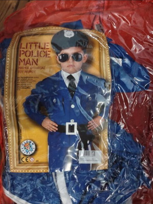 Police costume for 4 years old like new