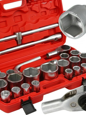 Truck socket set 1 inch 26 pieces MAR-POL new
