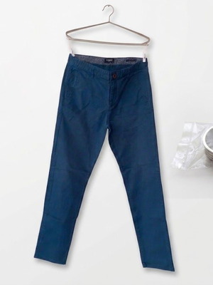 LC Waikiki Chino Pants size L like new, blue with stainless steel ring gift