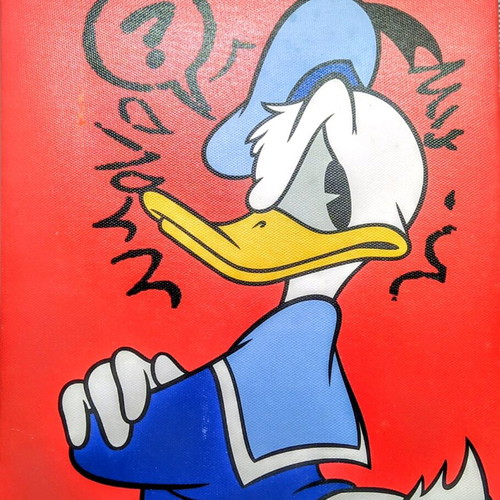 Donald Duck Canvas Print Disney Store like new