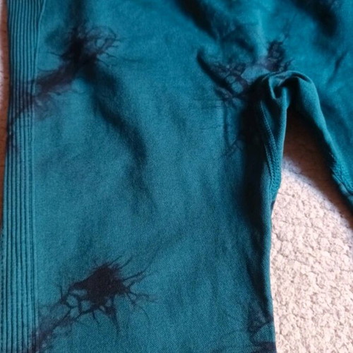 Push up leggings petrol like new, size L