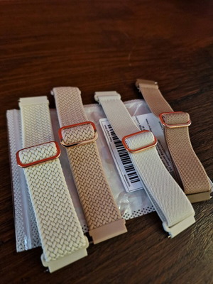 22mm Watch Straps New, Set of 4 Pieces