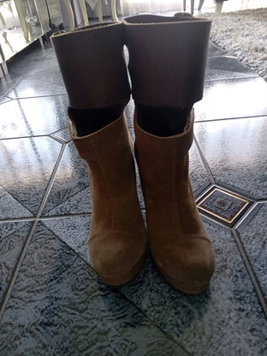 Pedro Garcia boots like new, leather, beige and brown