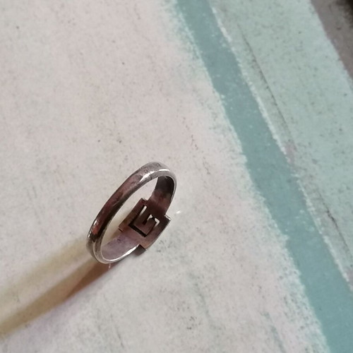 Silver 925 ring with meander new, no 57 (US 8)