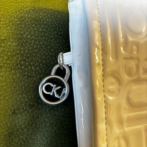 Calvin Klein clutch like new, white handbag