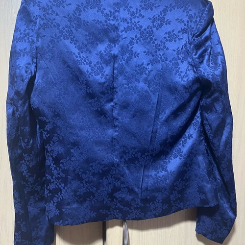 Satin suit used, blue, small