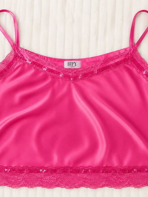 Top satin pink 90s, like new, size M