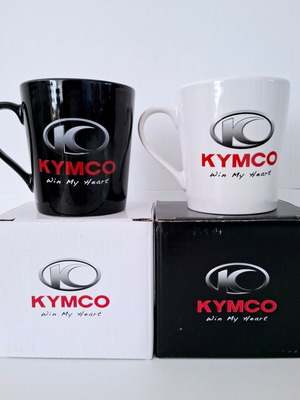 KYMCO coffee mugs new, set of 2 pieces