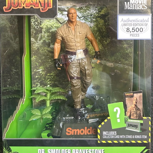 Dr. Smolder Bravestone 6” Jumanji Movie Maniacs Figure sealed