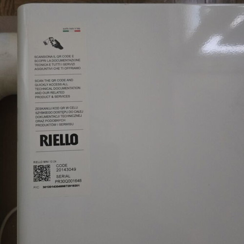 Riello Mini 13 LN NG gas instant water heater, 13 lt/min, 25 kW