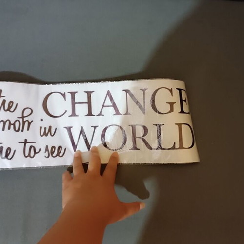 Be The Change wall sticker new 14.5 x 45.01 cm