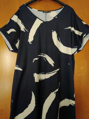 Shein Curve Μακρύ Φόρεμα Σαν Καινούργιο, Άσπρο και Μπλε