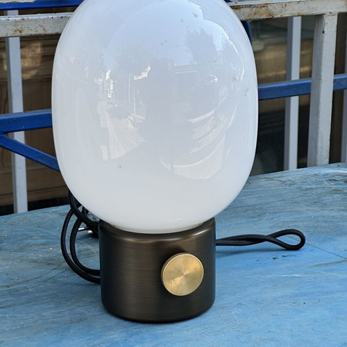 VI Menu table lamp with opal glass, 30×17 cm