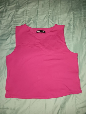 Crop top fuchsia small Sinsay new