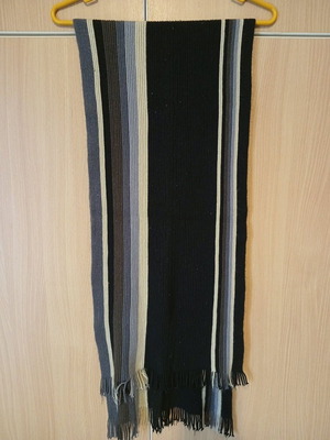 Κασκόλ μακρύ πολύχρωμο με ρίγες σαν καινούργιο