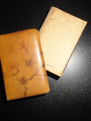 Cloisonne θήκη για σπίρτα μεταχειρισμένη, αμυγδαλιά