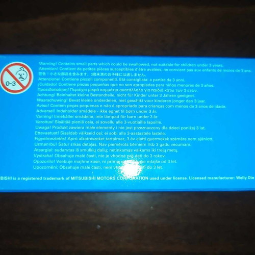 Mitsubishi Unicef miniature collectible 1:60 new