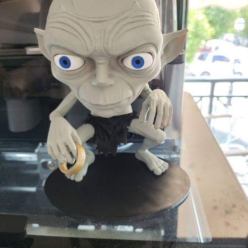 Gollum and His Precious 3D print in PLA made to order