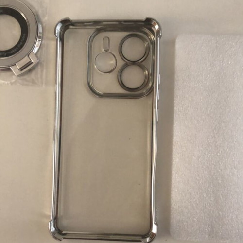 Redmi Note 14 5G Phone Case new, transparent with silver details