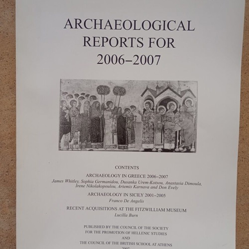 Archaeological Reports 2006-2007 used, English