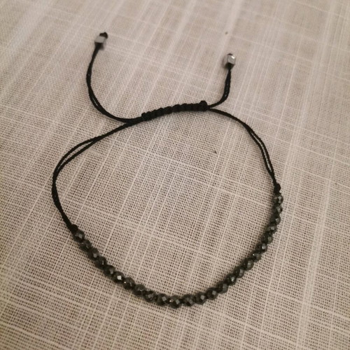 Handmade bracelet with hematite stone like new