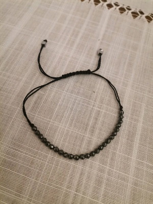 Handmade bracelet with hematite stone like new