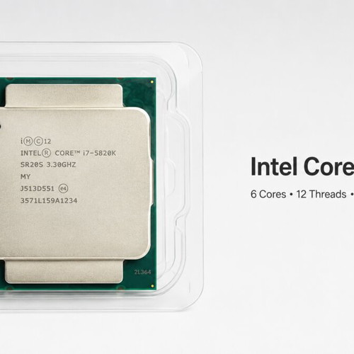 Intel Core i7-5820K 3.30GHz 6-Core 12-Thread CPU used, LGA2011-3