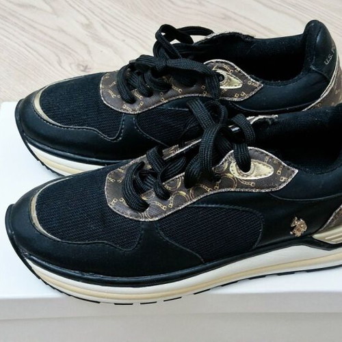 U.S. Polo Assn. Women's Anatomical Sneakers Black new