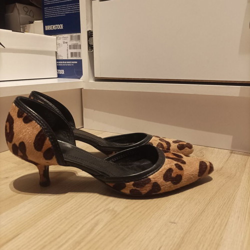 Animal print pumps used, vintage, Zara size 36, black and brown