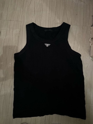 Prada tank top used, size M, black