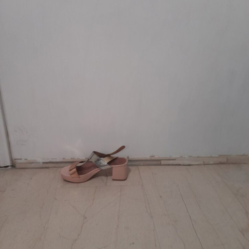 Vanessa Wu platform sandals like new, pink and silver, size 37