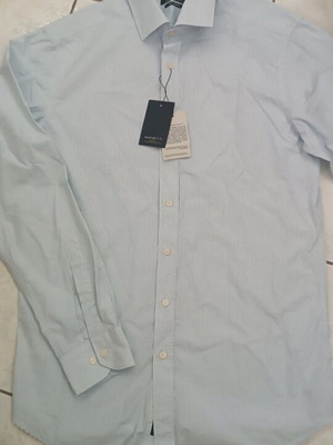 Manetti shirt new, slim fit, light blue, size M