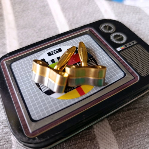 Cufflinks gold and silver in excellent condition