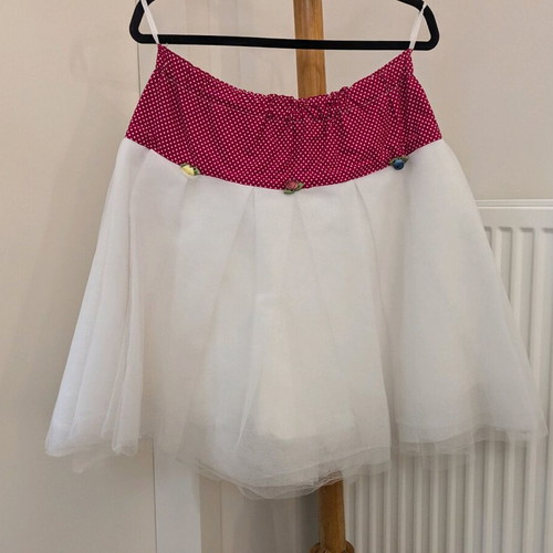 Underskirt petticoat like new, white and red