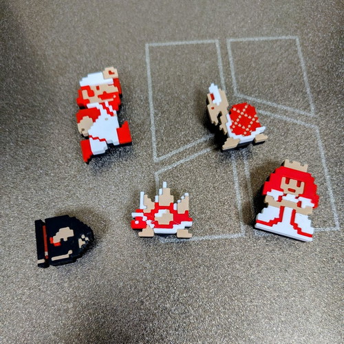 3D Printed Super Mario Jibbitz Charms Set, 5 Pieces