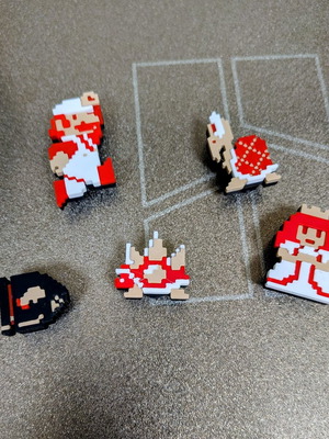 3D Printed Super Mario Jibbitz Charms Set, 5 Pieces