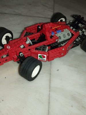 Lego used red race car model