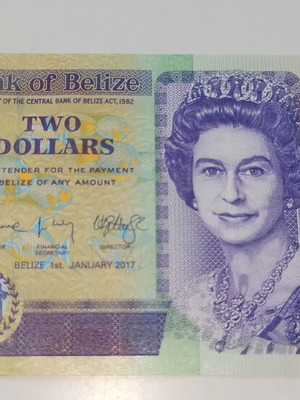 Belize 2 Dollars 2017 new