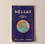 Hellas Vintage Foldable Map of Greece like new