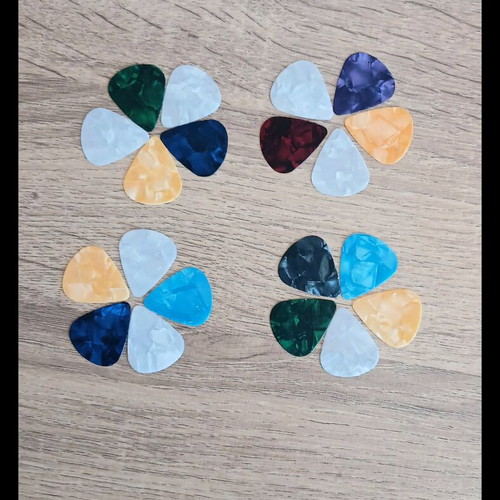 Colorful guitar picks new, pack of 20 pieces