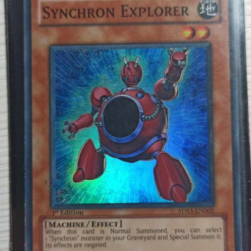 Synchron Explorer Yu-Gi-Oh! card in good condition