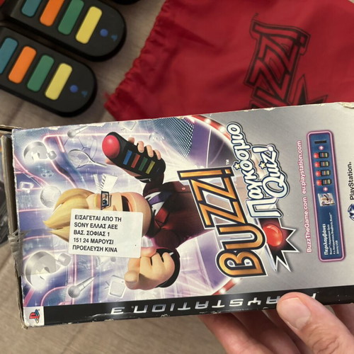 Buzz World Quiz Big Box PlayStation 3 PS3 used, Greek version without USB