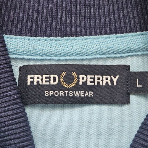 Fred Perry track jacket like new, blue and turquoise