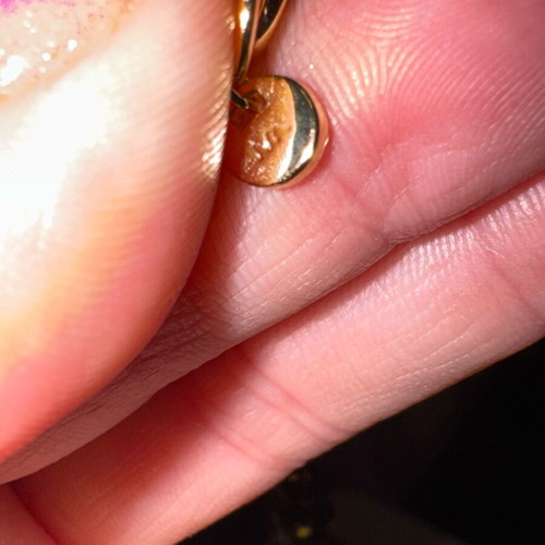 Michael Kors necklace new, gold plated with zircon