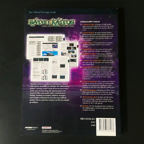 Baten Kaitos The Official Strategy Guide used, English edition