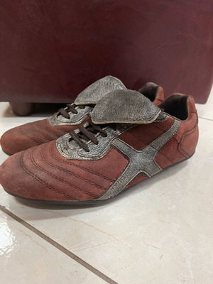 Men's old style shoe like new, brown-gray, size 40