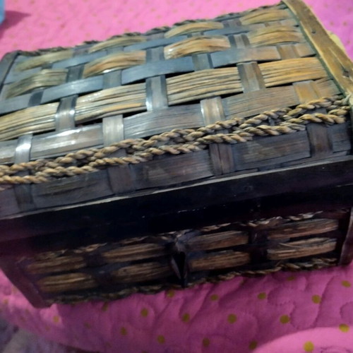 Woven basket used